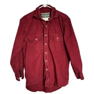 Field & Stream Medium Chamois Thick Flannel Long Sleeve Button Up** Small Stain